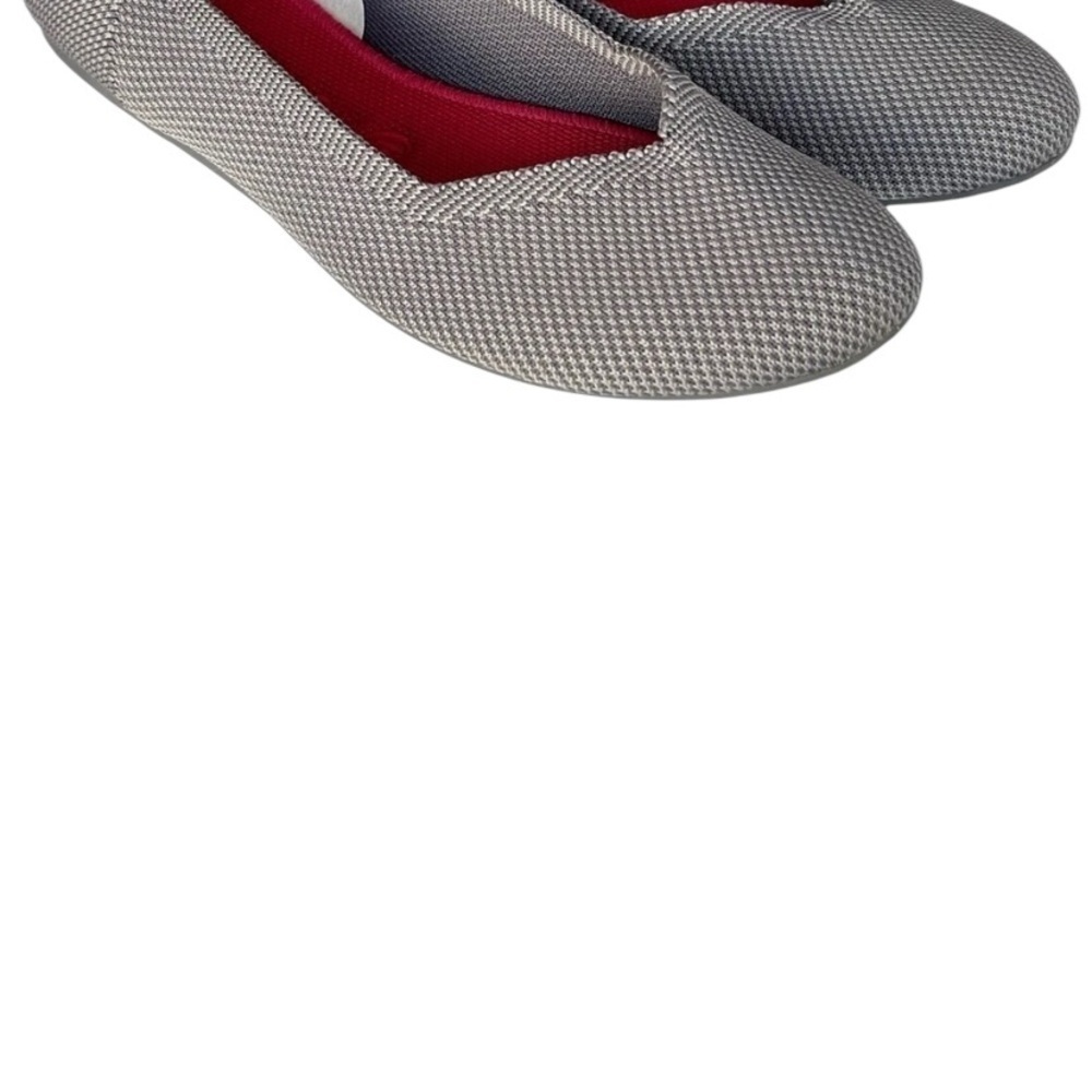 Rothys Round Toe Light grey Birdseye slip on shoes